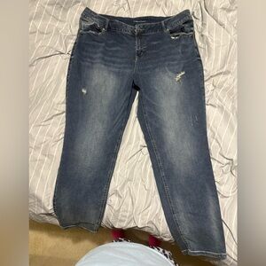 Maurices Dark Blue Boyfriend Jeans